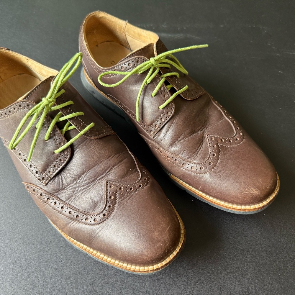 Cole Haan Grand OS Wingtip dress shoes - Chocolate
